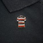 Rugby jersey lapel pin